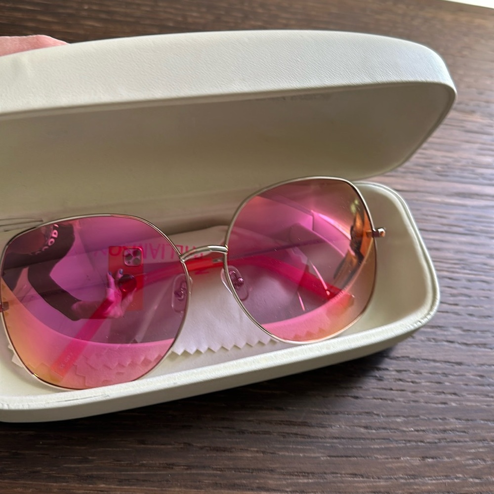 Matthew Williamson hot pink mirror sunglasses l, sold out worldwide! Very rare!